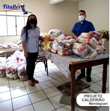Fitaflex realiza doa��o a entidades sociais de Mandaguari